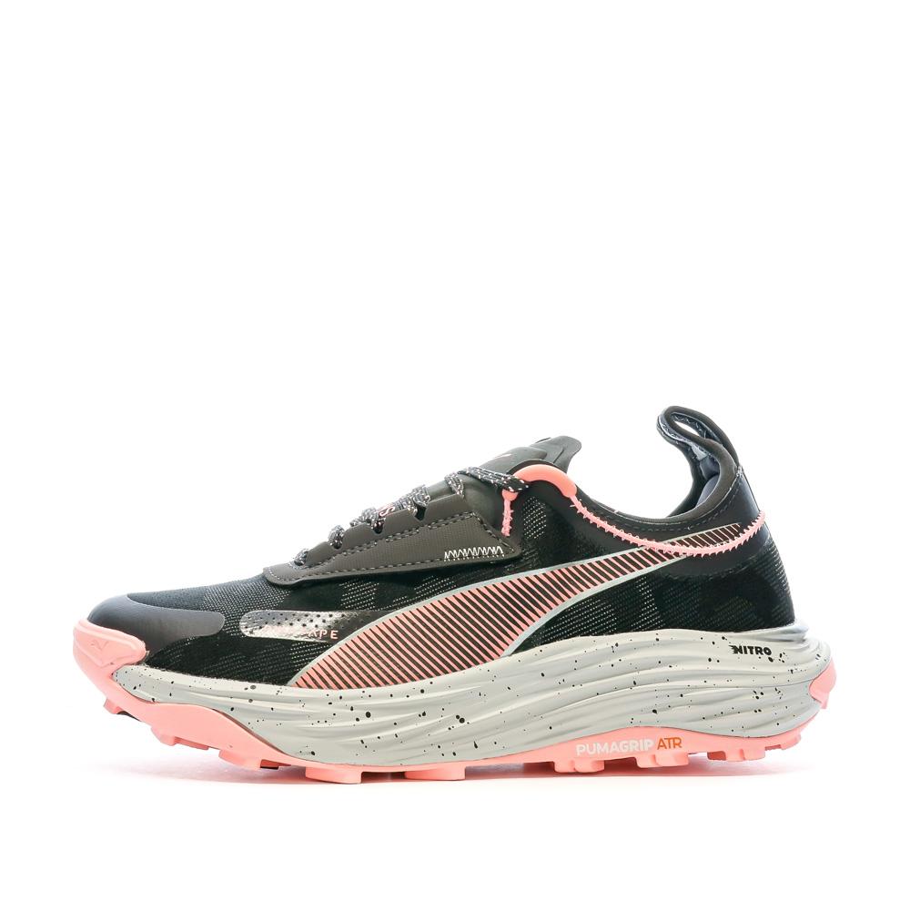 Chaussures trail Noir/Rose Femme PUMA Voyage Nitro 3 pas cher