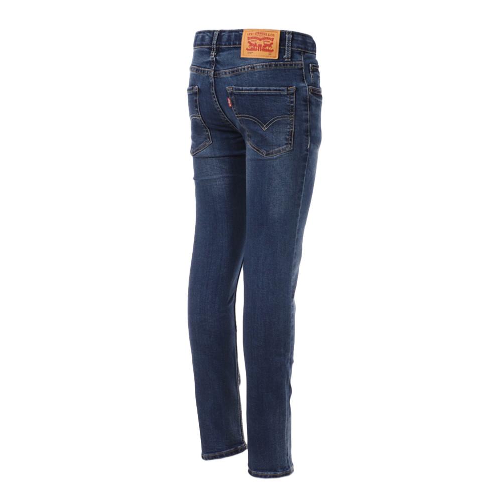 Jean Skinny Bleu Foncé Garçon Levi's 510 Performance vue 2