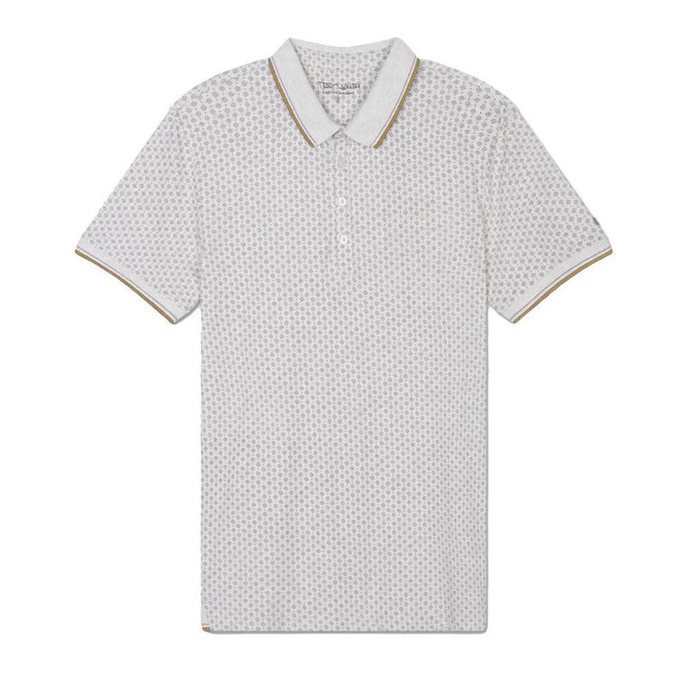 Polo Gris/Marron Homme Teddy Smith Pasy 2 pas cher