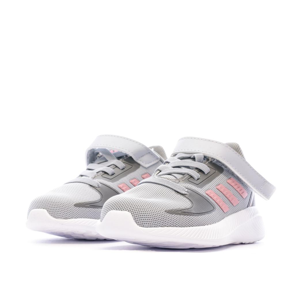 Baskets Grises Fille Adidas Runfalcon 2.0 vue 6