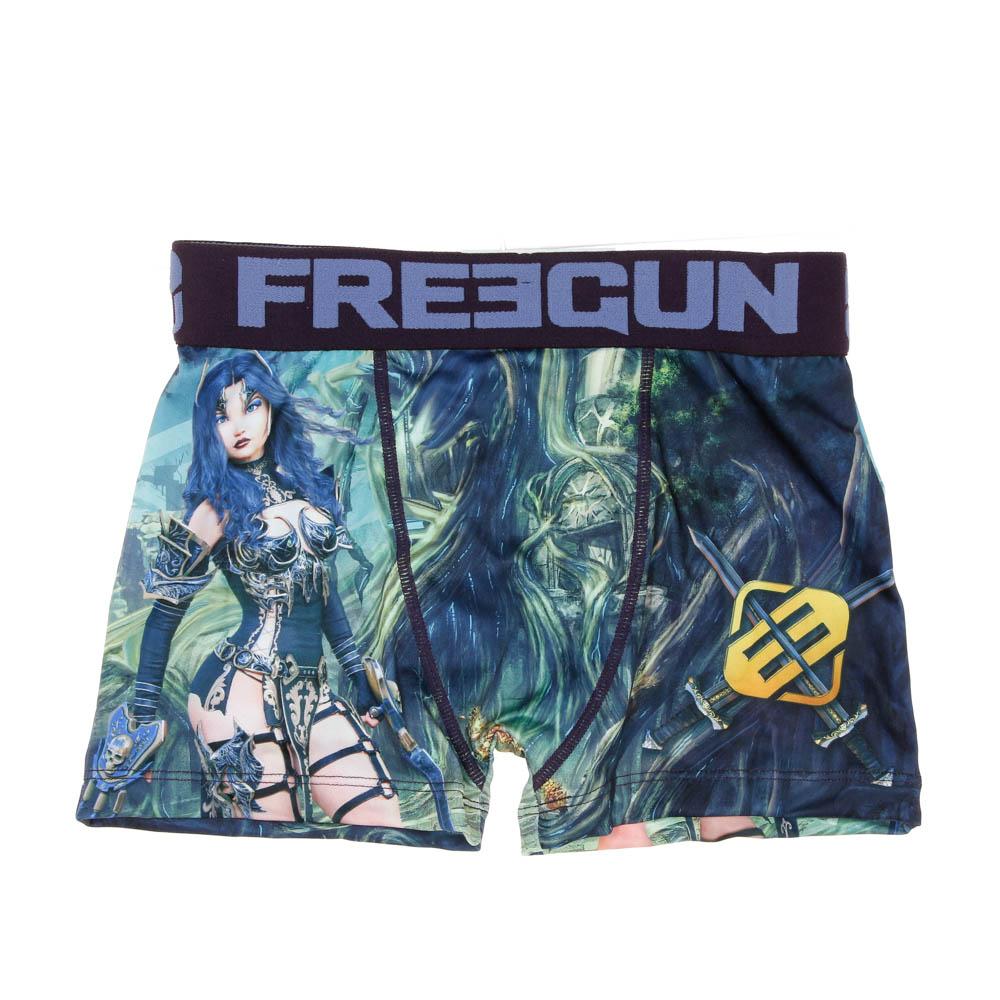 Boxer Noir/Bleu à Imprimés Garçon Freegun Nin pas cher