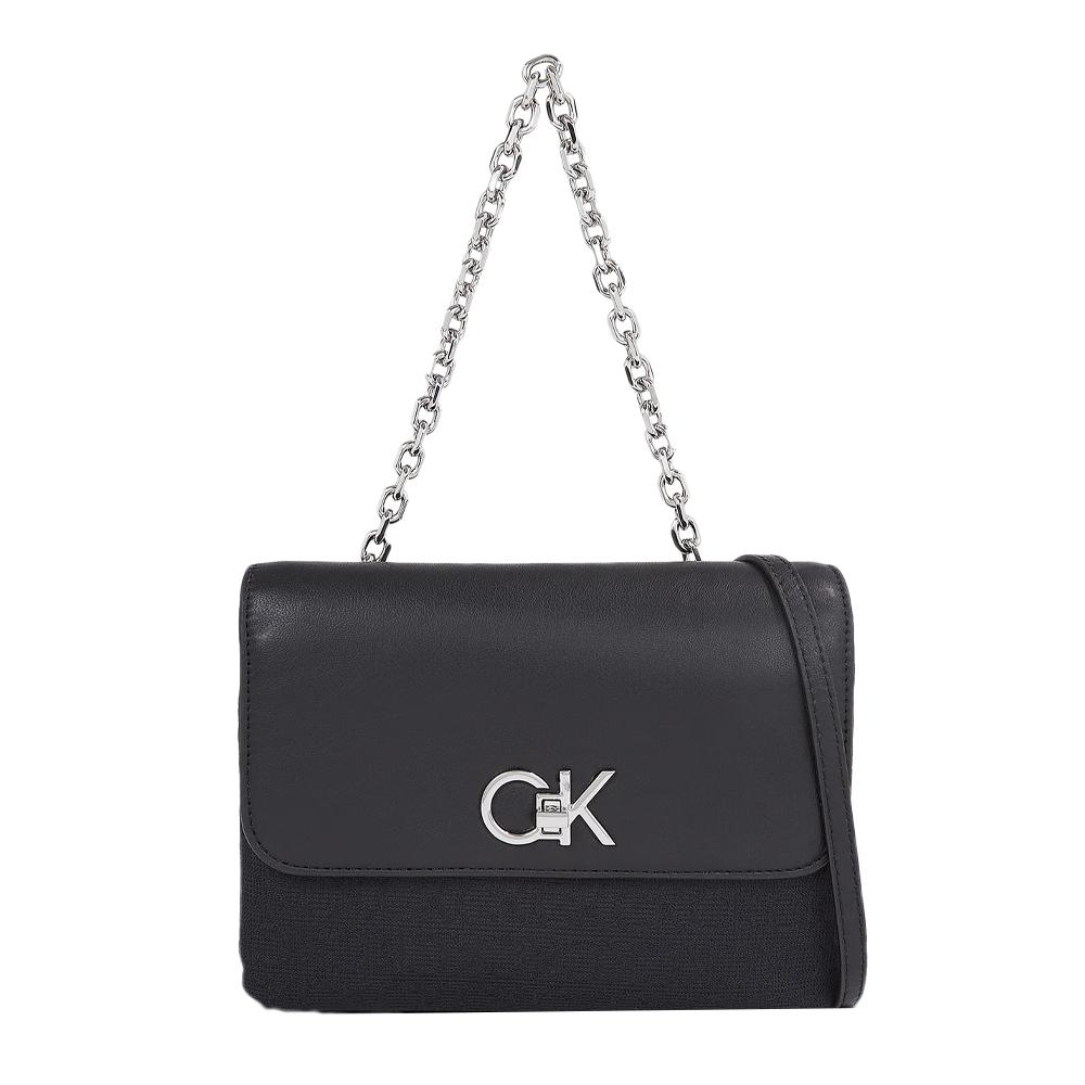 Sac à Main Noir Femme Calvin Klein Jeans Double Guset pas cher