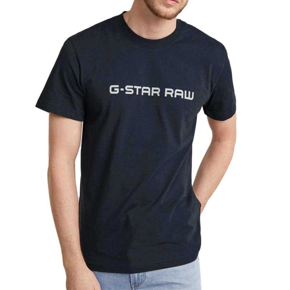 T-shirt Marine Homme G-Star Raw GD25950 pas cher