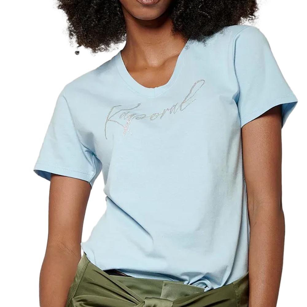 T-shirt Bleu Femme Kaporal SIGNE pas cher