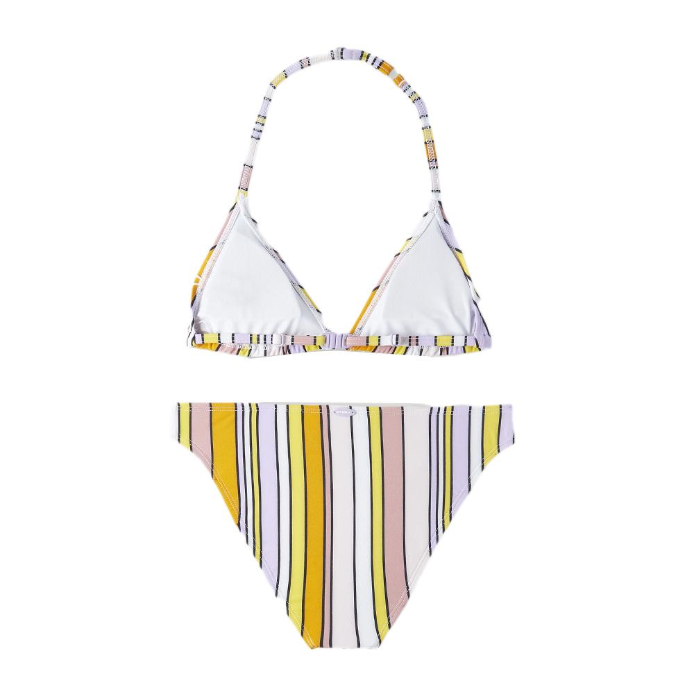 Maillot de bain 2 pièces Jaune/Blanc Fille O'Neill Venice Beach Party vue 2