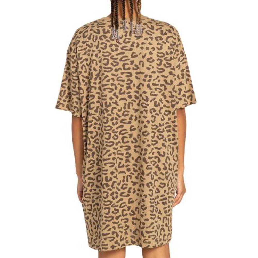 Robe Marron à Motifs Femme Element Szyget Animal vue 2