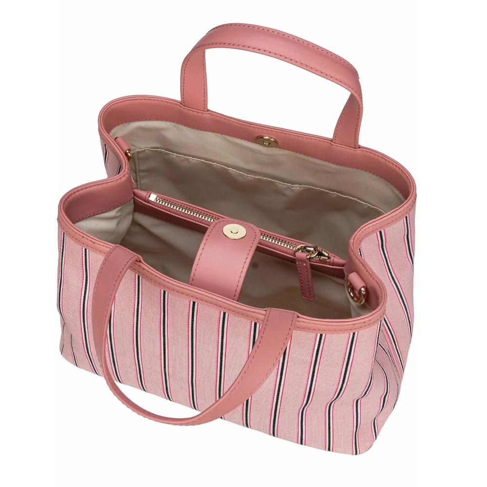 Sac à main imprimé rayé Rose TOMMY HILFIGER Spring Chic Satch vue 3