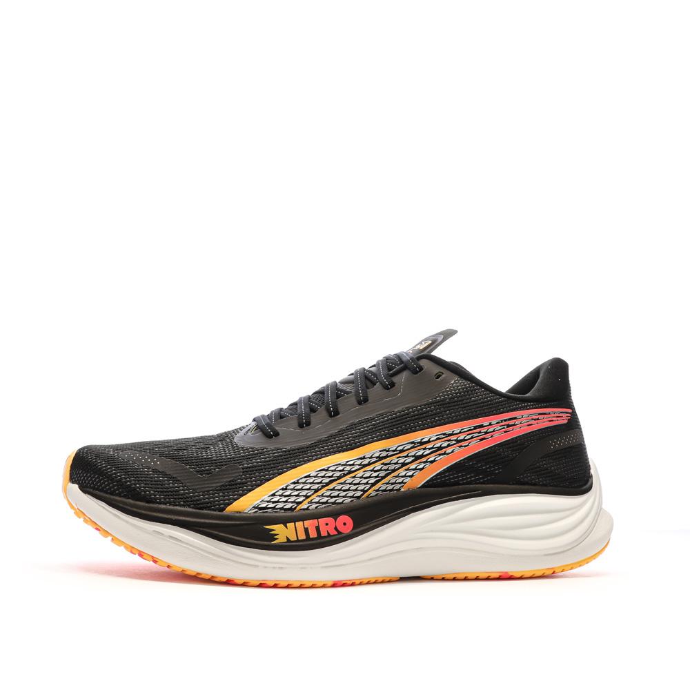 Chaussures de running Noires/Orange Homme Puma Velocity pas cher