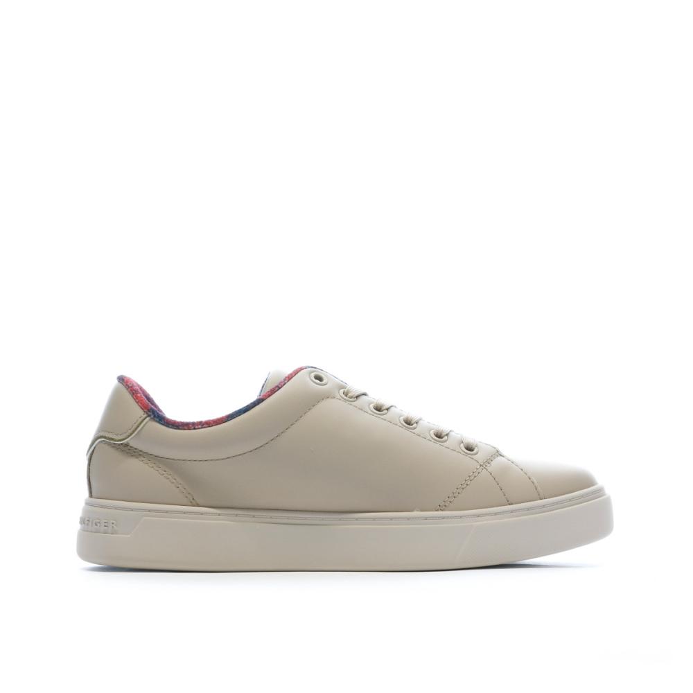 Baskets Marrons Femme Tommy Hilfiger Essential Court vue 2