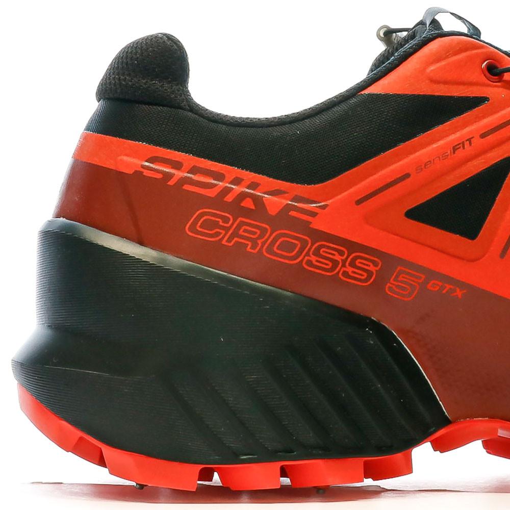 Chaussures de trail Rouges/Noires Homme Salomon Spikecross 5 vue 7