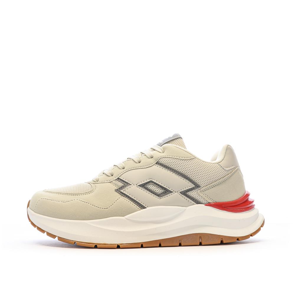 Baskets Beige/Blanche Homme Lotto Twenty6 pas cher