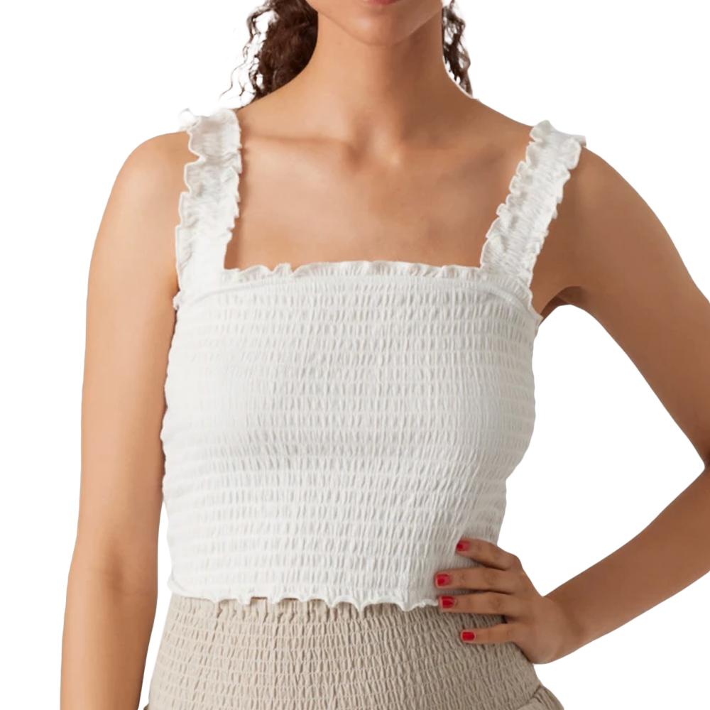 Top Blanc Femme Vero Moda Medoisabel pas cher