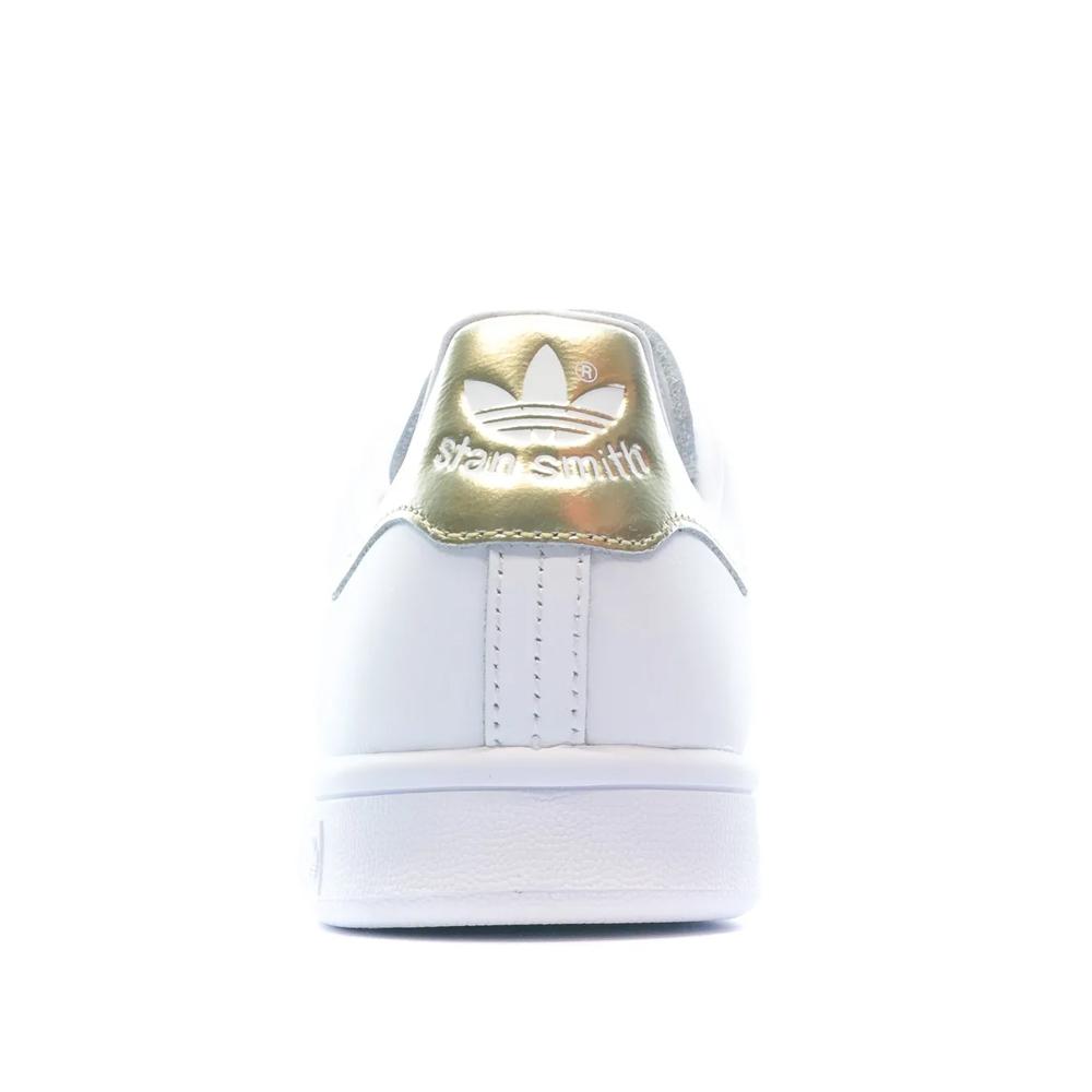 Stan Smith Baskets Blanc/Doré Femme Adidas vue 3