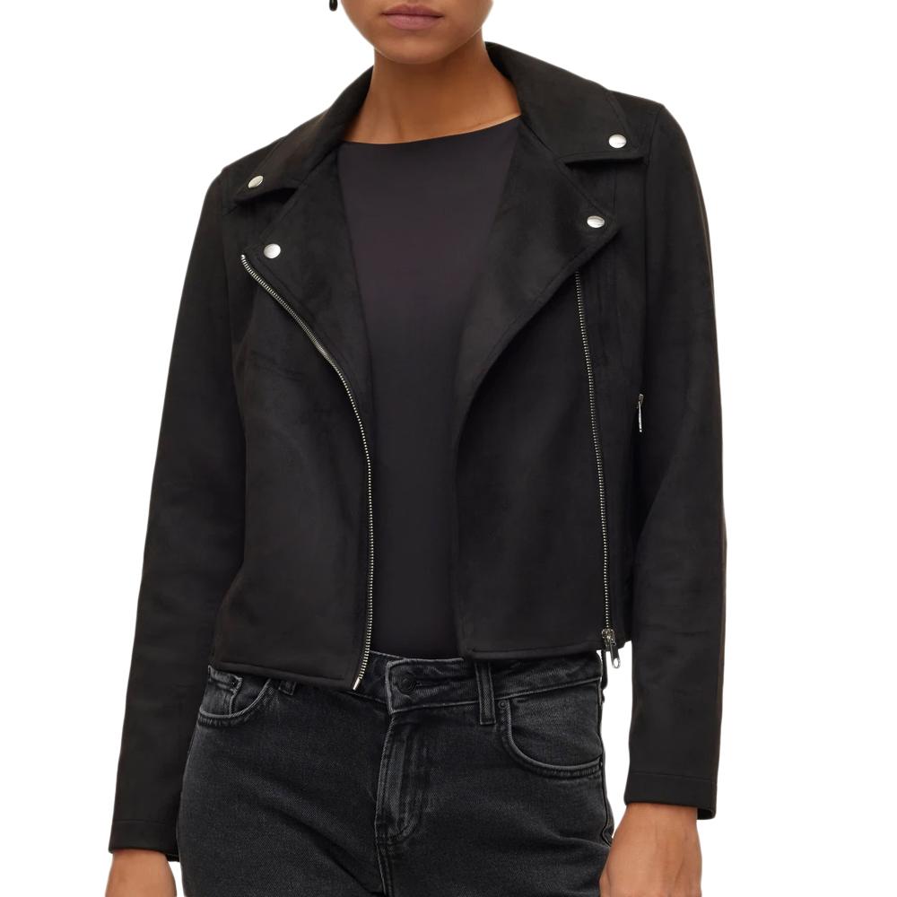 Veste Noire Femme Vero Moda Biker pas cher