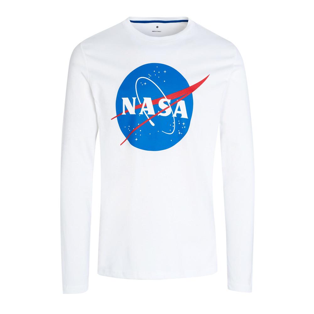 T-shirt Blanc Homme Nasa 10T pas cher