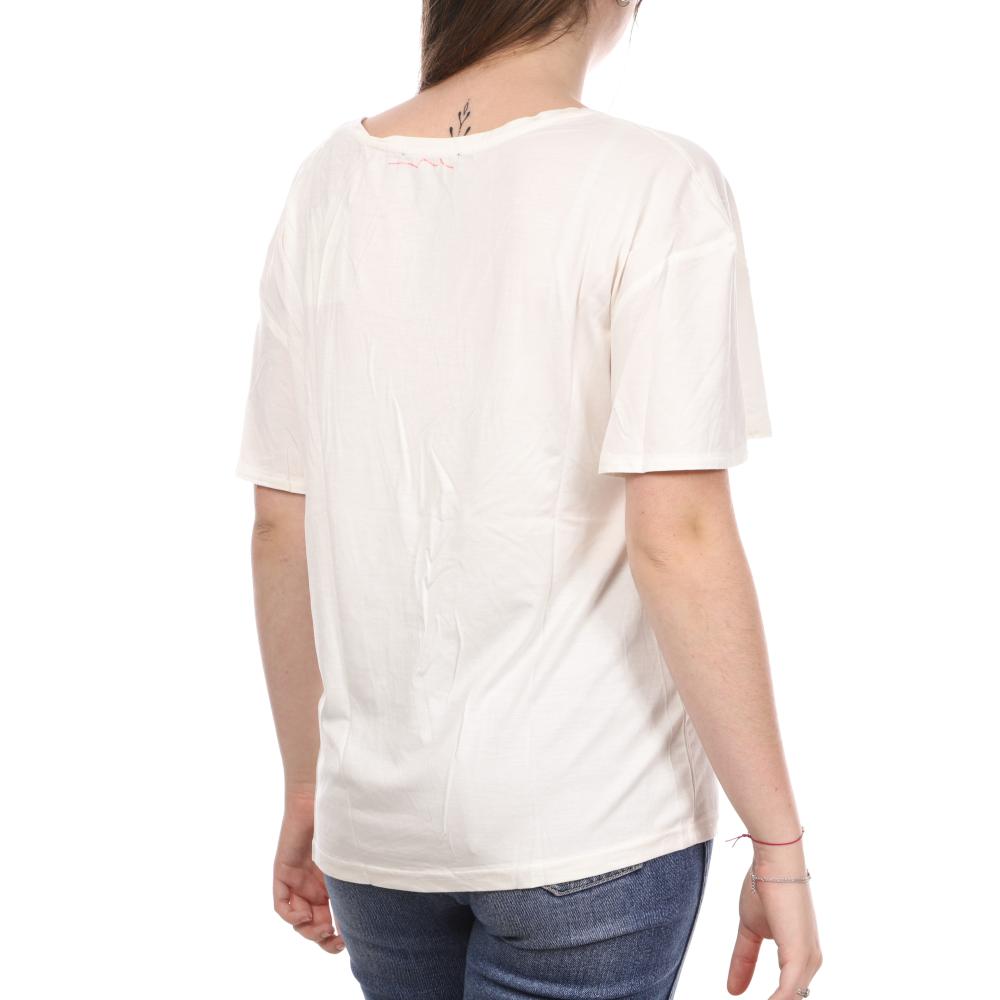 T-shirt Blanc Femme Teddy Smith Tifani vue 2