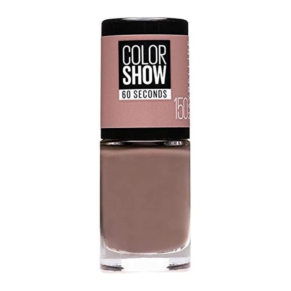 Vernis à  Ongles Femme Maybelline  Color Show 60 Secondes 150 Mauve Kiss pas cher