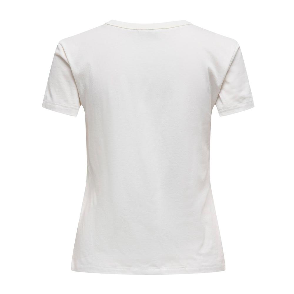 T-shirt Blanc/Gris Femme JDY Life vue 2