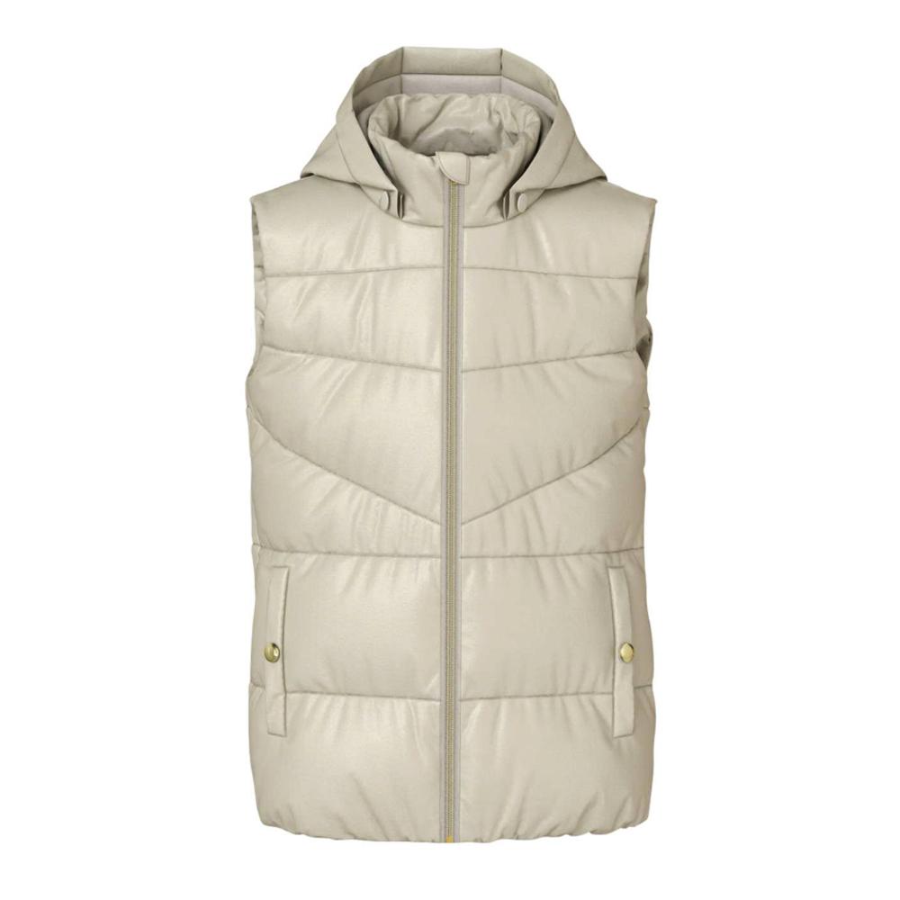 Doudoune sans manche Beige Fille Name it Monay Vest pas cher