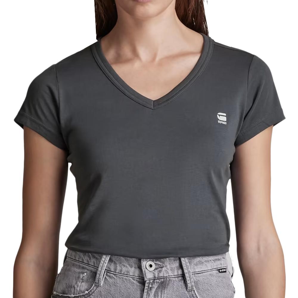 T-shirt Gris Femme G-Star Raw Eyben D21314-4107 pas cher