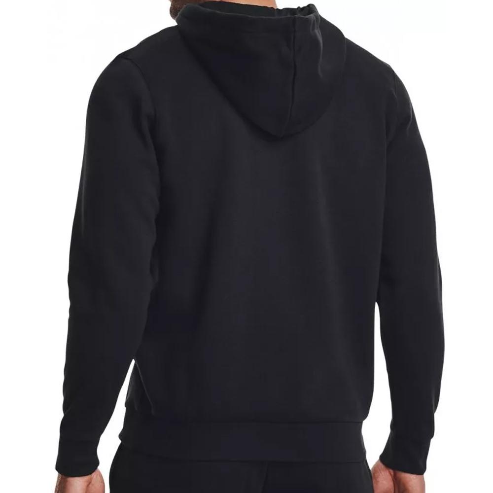 Sweat Zippé Noir Homme Under Armour Essential vue 2