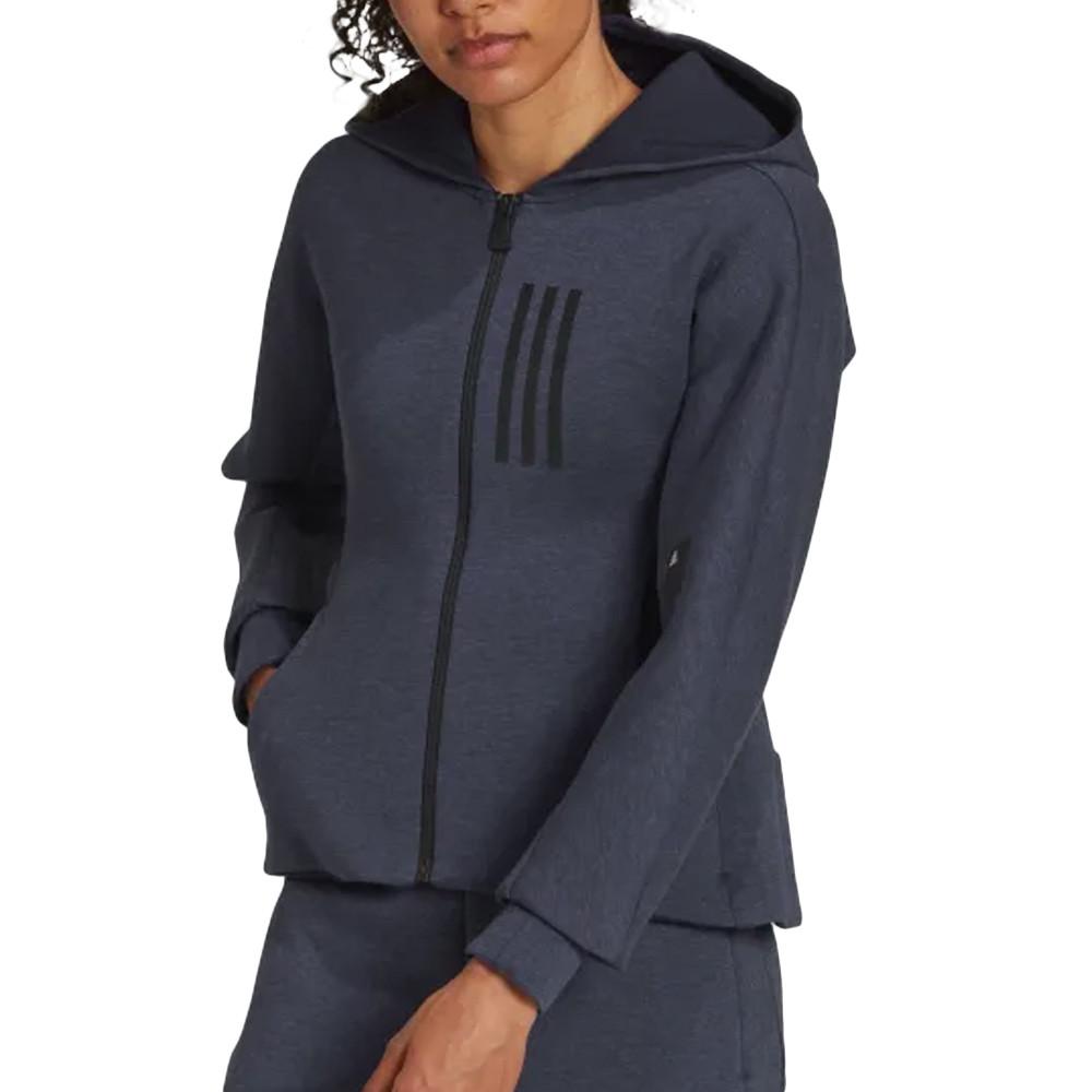 Sweat Zippé Marine Femme Adidas Victory pas cher