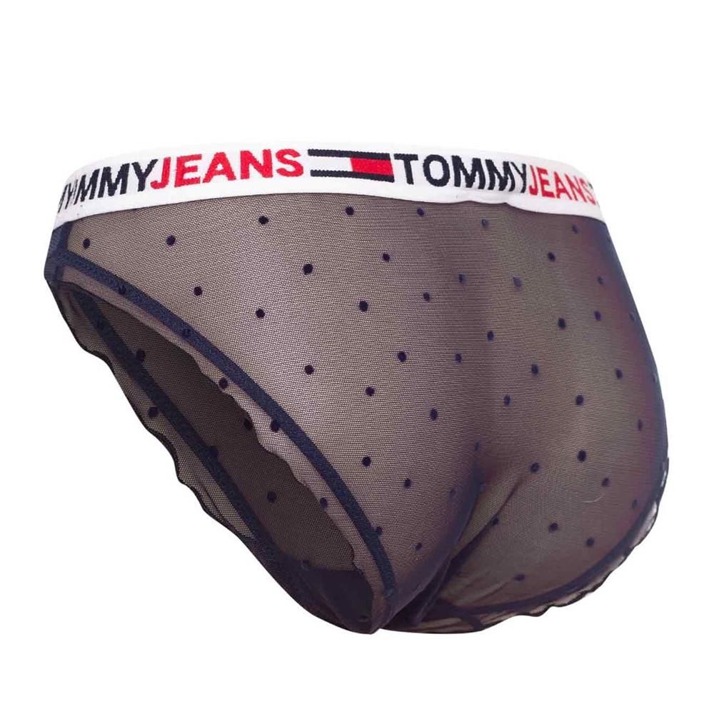 Culotte Noir Femme Tommy Jeans Thong Bottoms vue 2