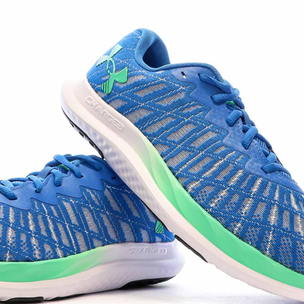 Chaussures de Running Bleu/Vert Homme Under Armour Charged Breeze 2 vue 7