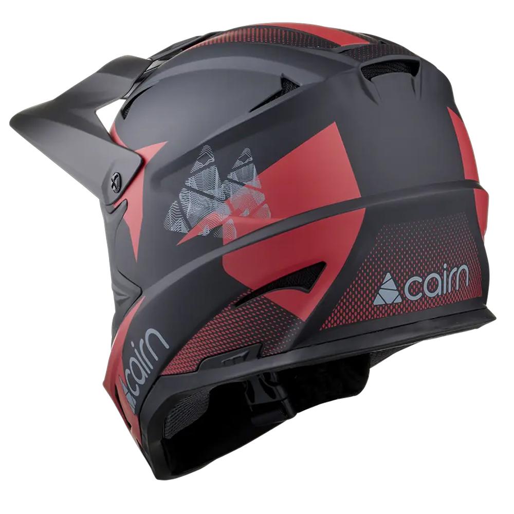 Casque intégral Noir/Rouge Adulte Cairn X Track vue 2