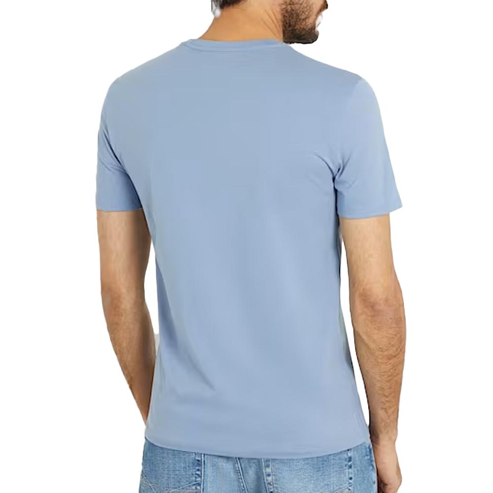 T-shirt Bleu Homme Guess Core vue 2