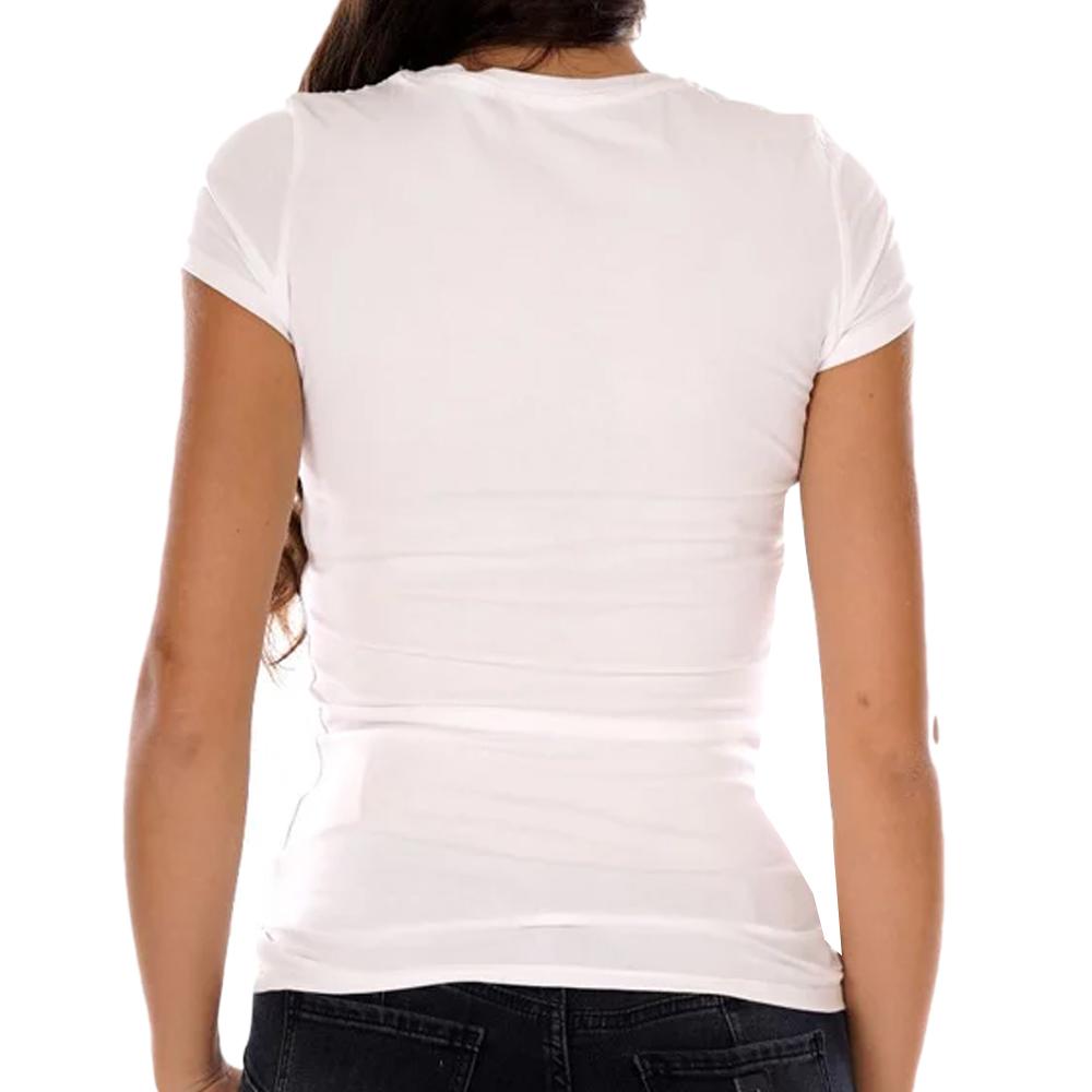 T-shirt Blanc Femme Guess Maze vue 2