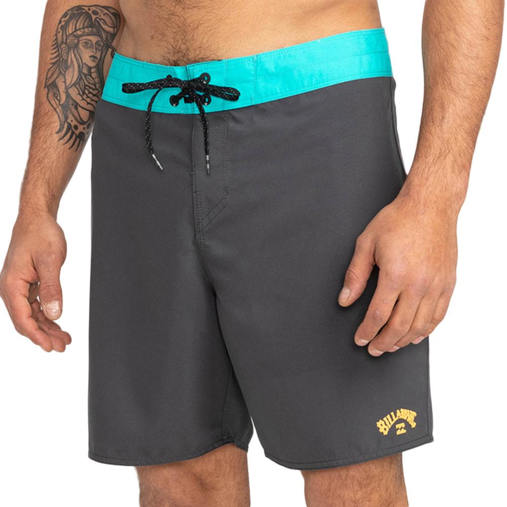 Short de bain Gris foncé/Turquoise Billabong All Day Og pas cher