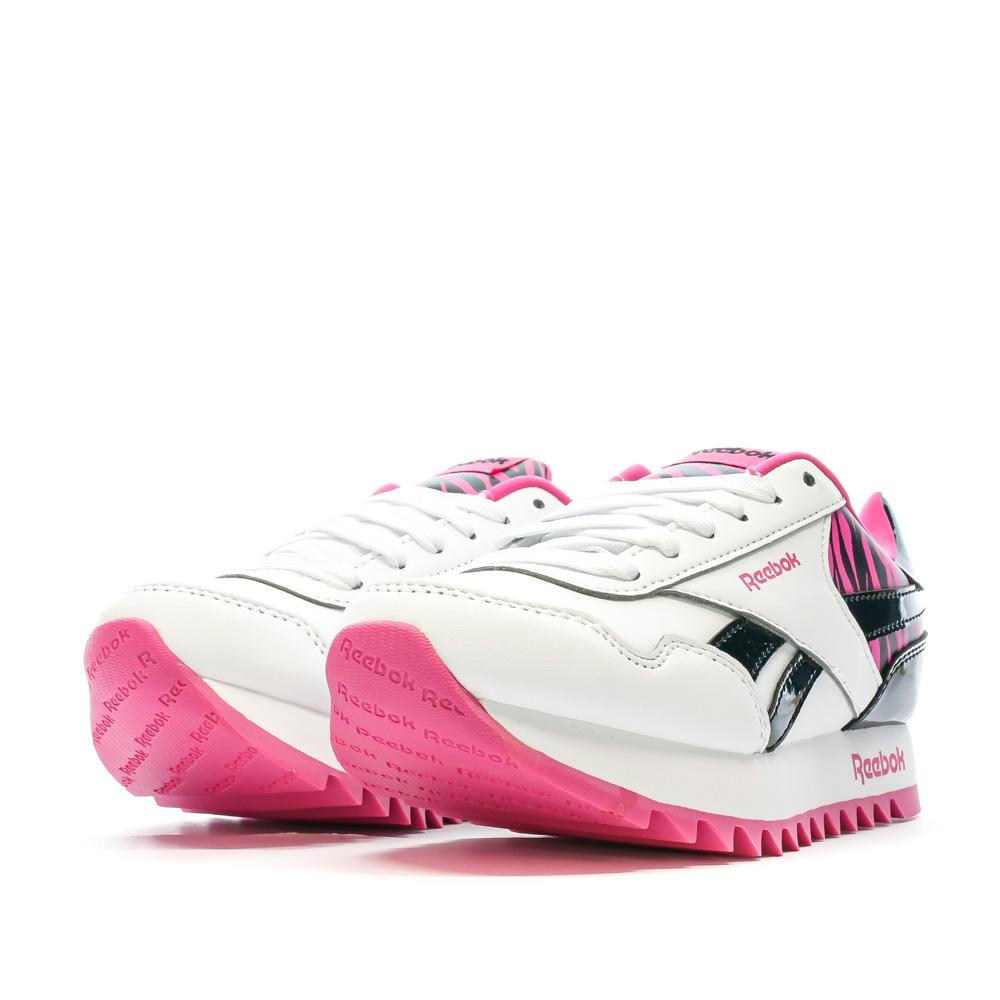 Baskets Noir/Rose Fille Reebok Royal vue 6