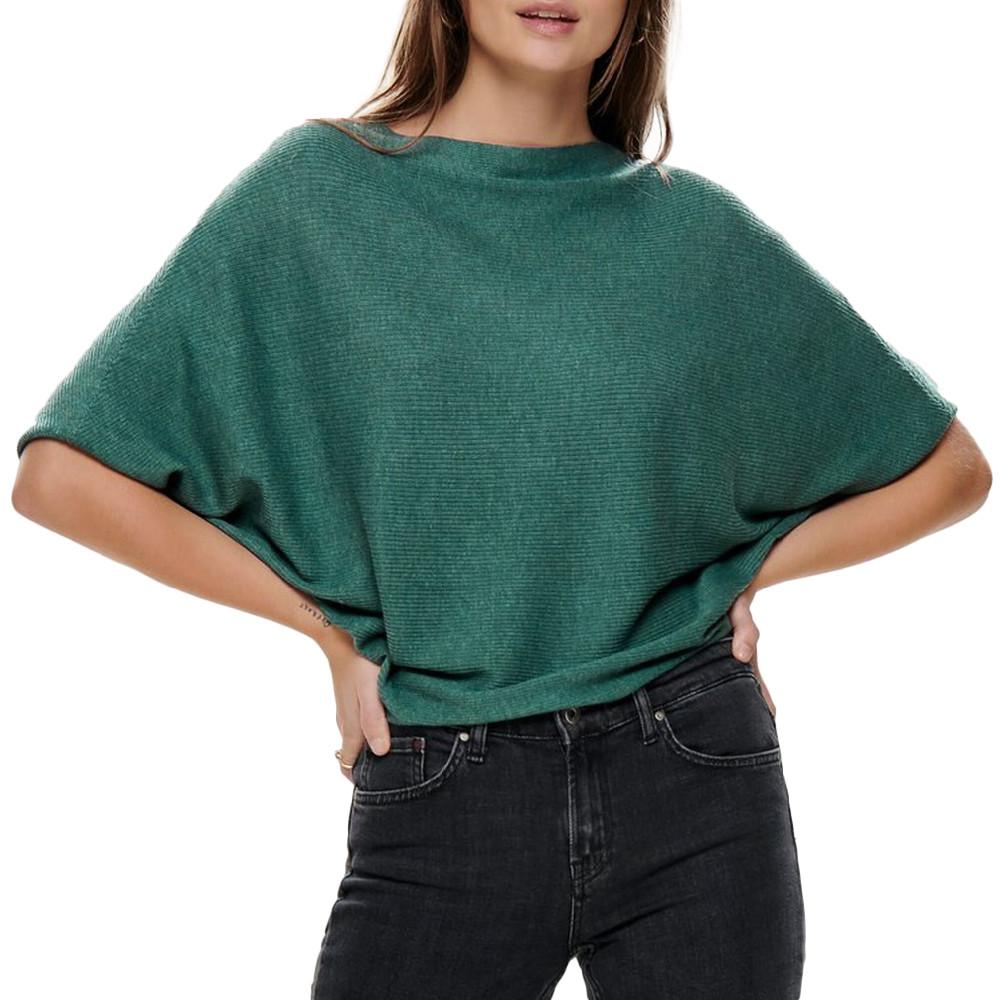 Pull Vert foncé manches 3/4 Femme JDY New Behave pas cher