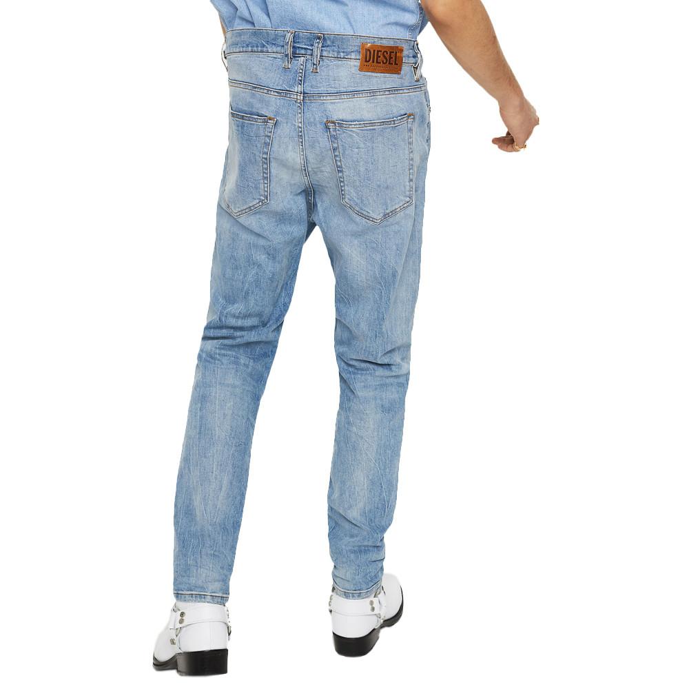 Jeans Carrot Bleu Homme Diesel Vider vue 2