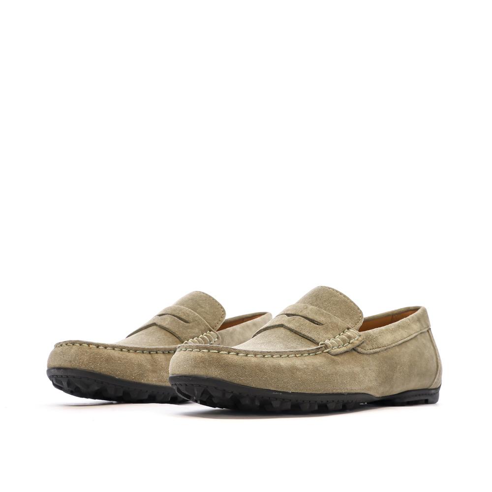 Mocassins Beige Homme Geox Kosmopolis vue 6