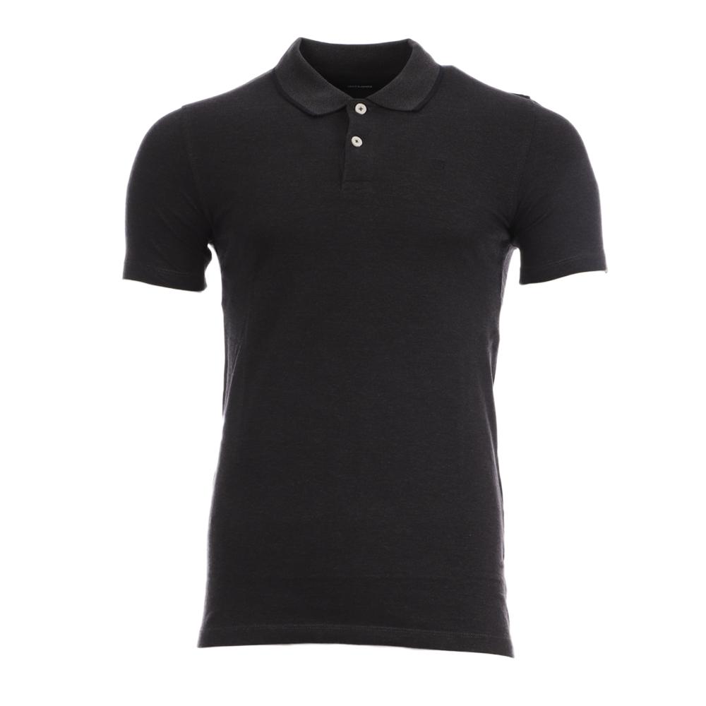 Polo Gris Anthracite Homme Jack & Jones Paulos Play pas cher