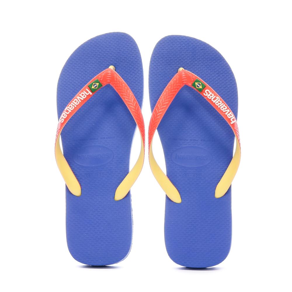 Tongs Bleu/Jaune Homme Havaianas Brasil Mix vue 3