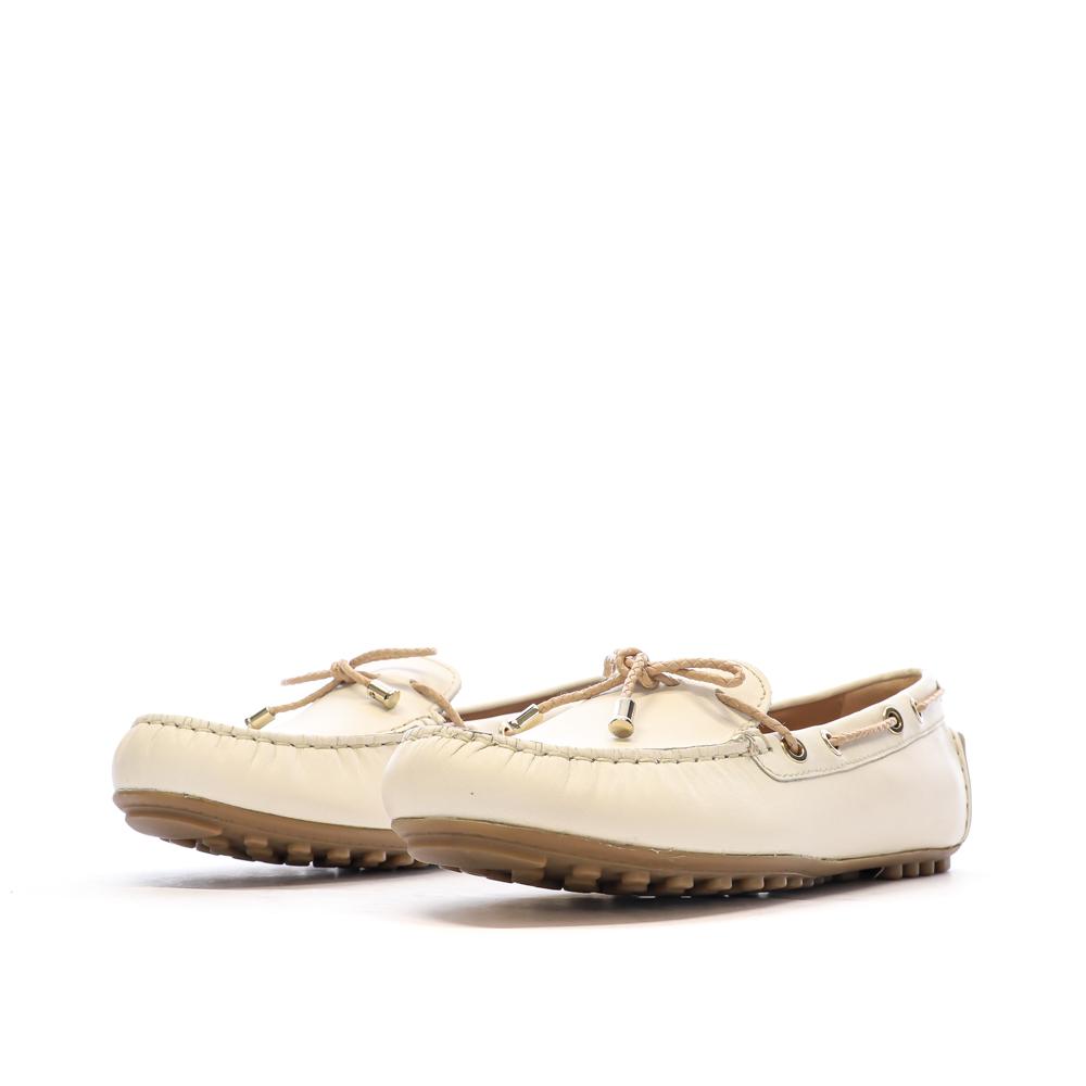 Mocassins Beige Femme Geox Leelyan vue 6