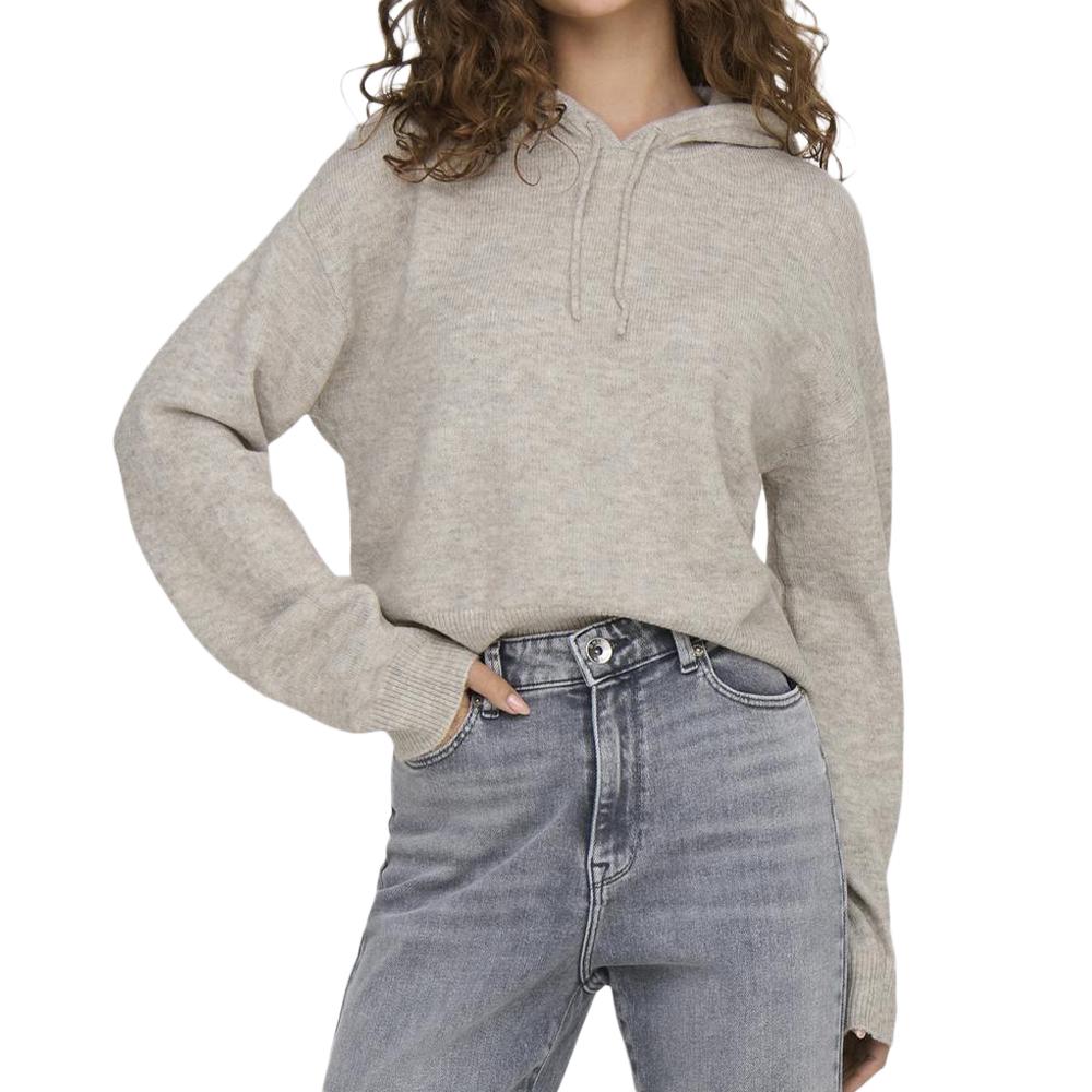 Pull Sweat à capuche Beige Femme JDY Life pas cher