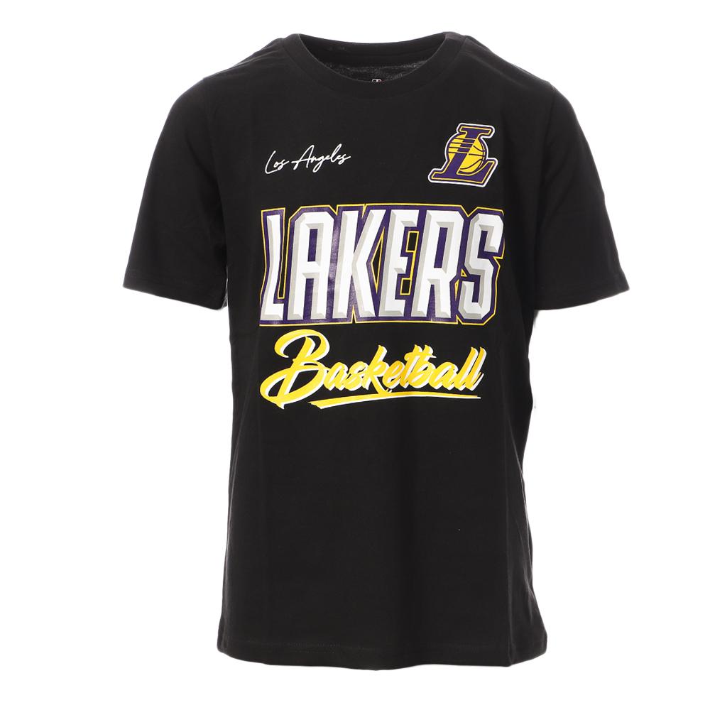 T shirt Noir Garcon NBA Court LOS ANGELES LAKERS