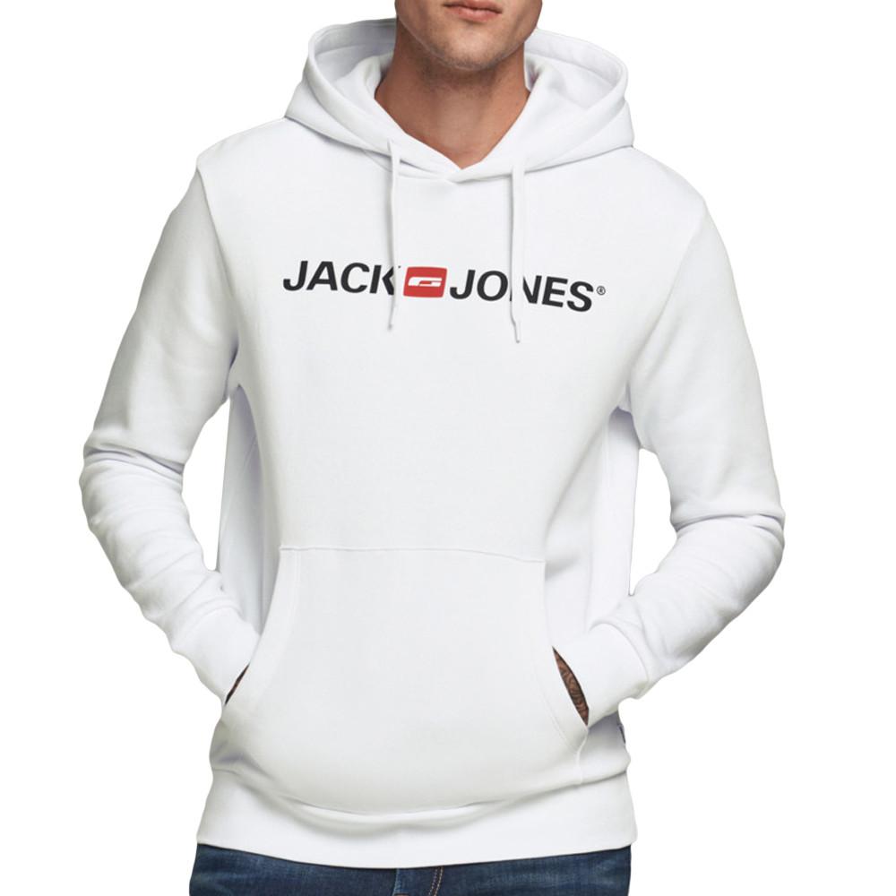 Sweat à capuche Blanc Homme Jack & Jones Corp pas cher