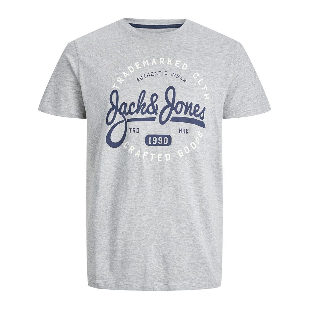 T-shirt Gris Homme Jack & Jones Mikk pas cher