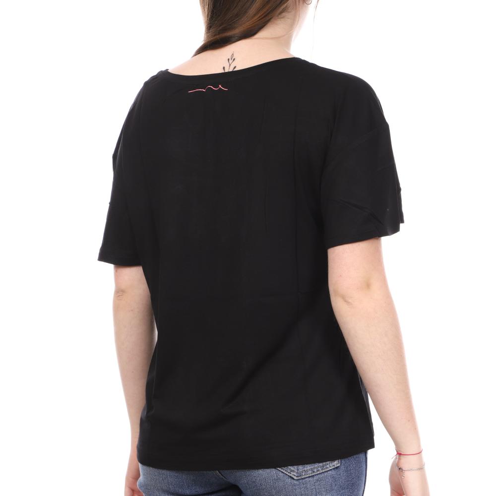 T-shirt Noir Femme Teddy Smith Tifani vue 2