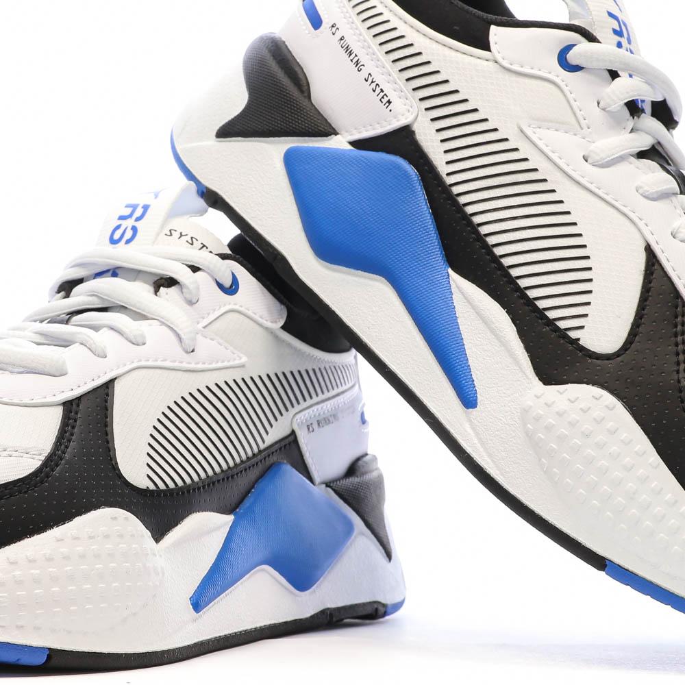 Baskets Blanches/Noires/Bleu Homme Puma Rs-x Games vue 7