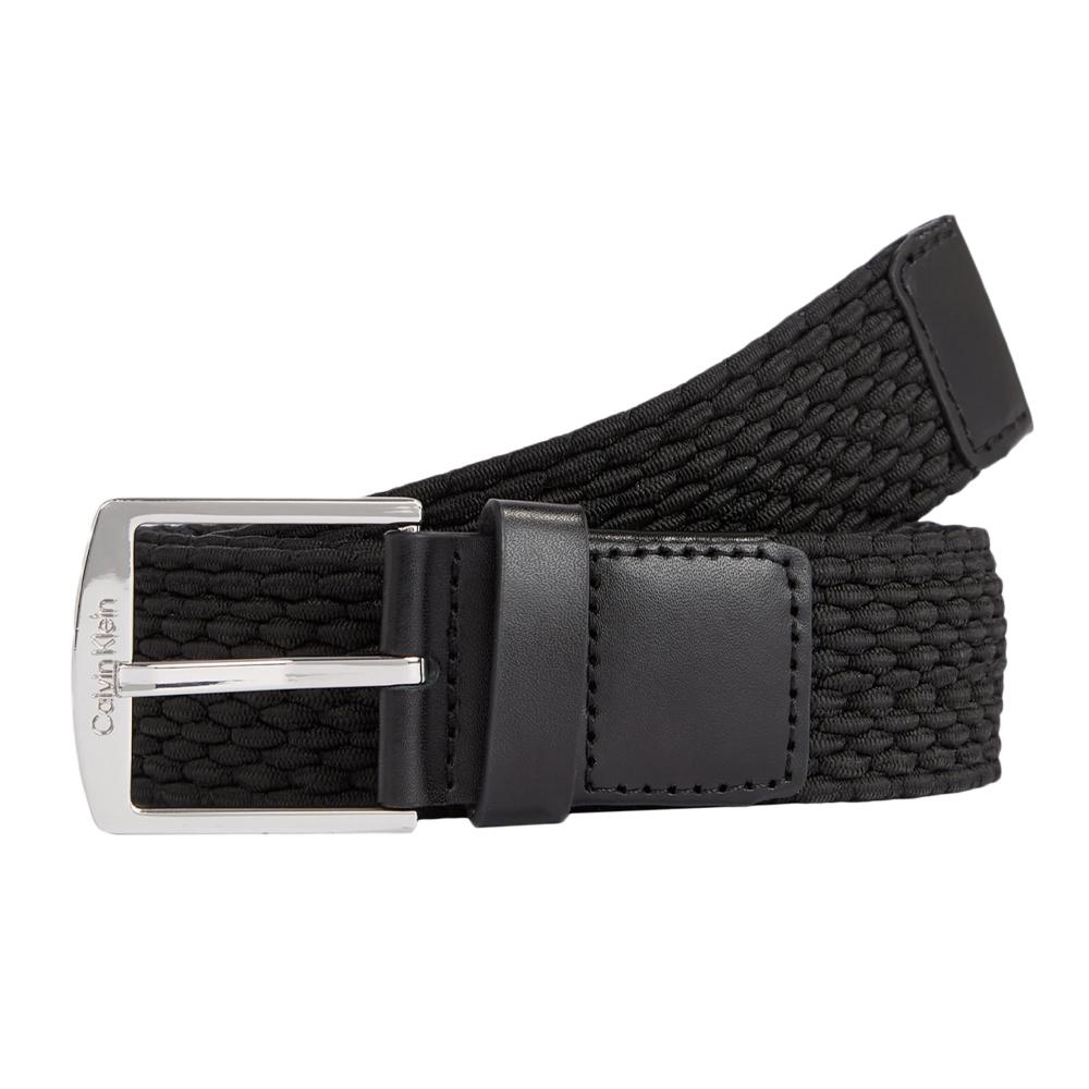 Ceinture Noir Calvin Klein Jeans Casual Braided pas cher