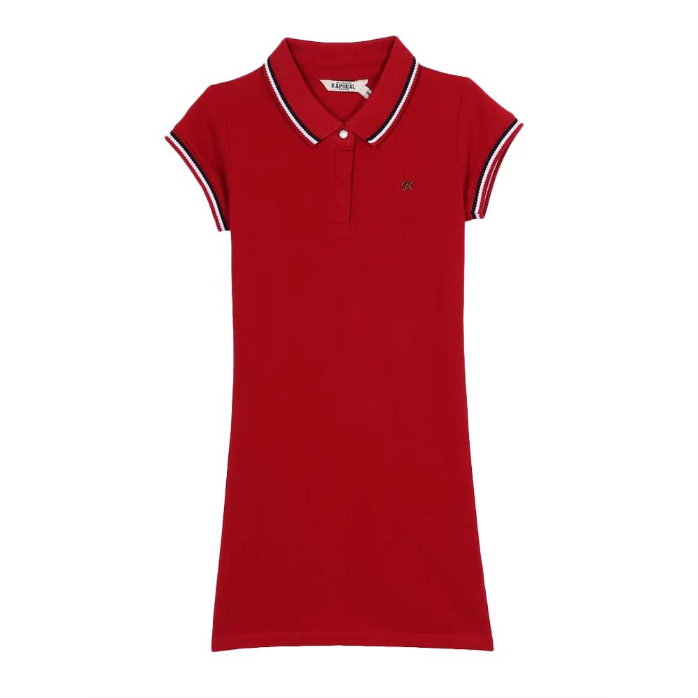 Robe Polo Rouge Fille Kaporal LUCY vue 2