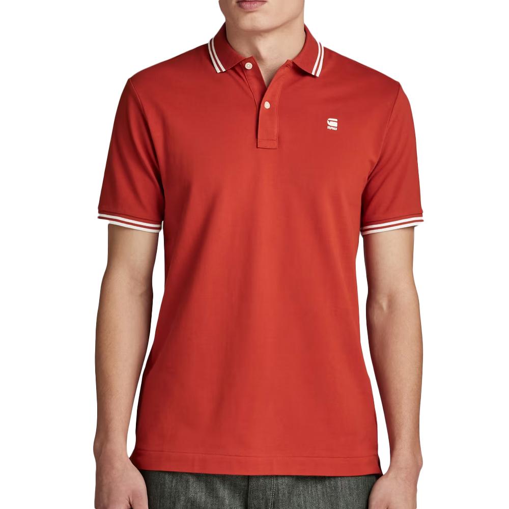 Polo Rouge Homme G-Star Raw Dunda pas cher