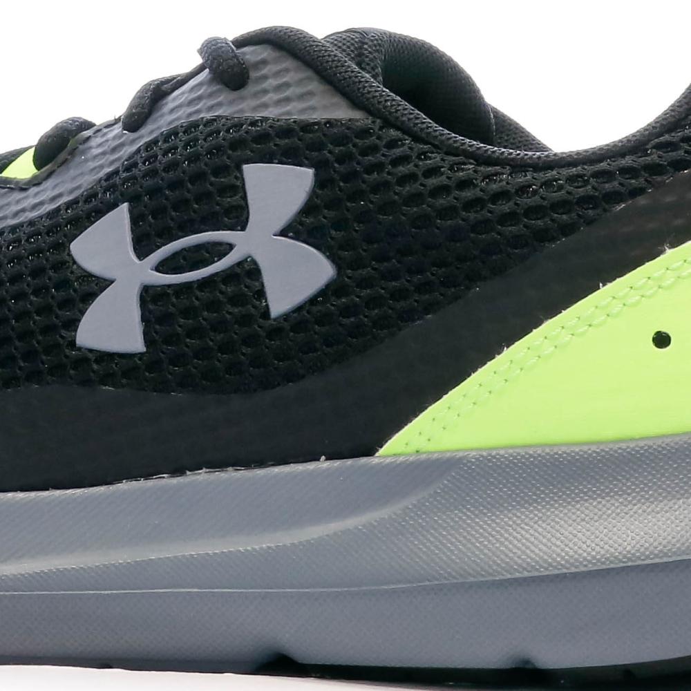 Chaussures de sport Noires/Jaune Homme Under Armour Surge 3 vue 7