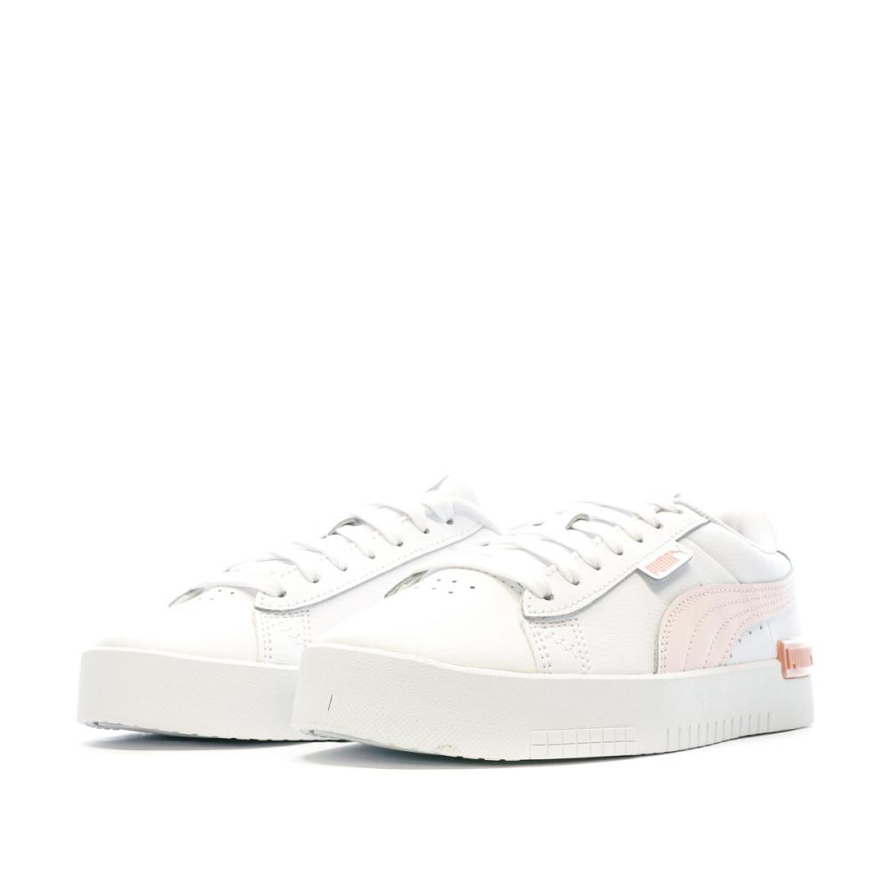 Baskets Blanches/Rose Femme Puma Jada vue 6